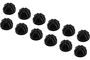 Namvo Conectores de plástico de cubo de alambre de 12 cs, color negro, conectores entrelazados, rejilla de alambre, cierre de hebilla para almacenamiento de cubos, estantería de almacenamiento
