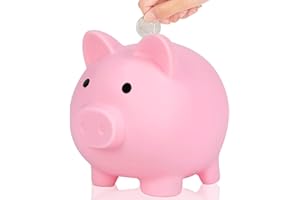 L&W Luck Sparschwein Glücksschwein, Bruchsicheres Spardose, Münzen, Kleingeld,für Hochzeit, Weihnachten, Halloween,Money Box,Niedliche Accessoires