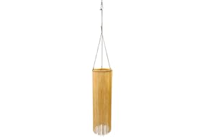 EONBES Tassel Windsock for Outdoor and Indoor Decorations, 37.5-Inch (Gold)