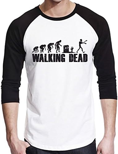 Walking Dead Evolution Zombie - Men Longsleeve Shirt - Size S-3XL, Size:2XL;Color White
