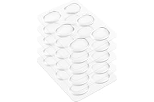 CHUDIAN 30 Stück Trommeldämpfer Pads Drum Mute Gel Trommelschalldämpfer aus ungiftig Silikon für Schlagzeug Klangregelung Transparent