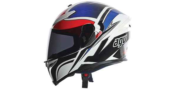 AGV K5 Roadracer Motorcycle Helmet White Red Blue : Amazon.co.uk: Automotive