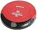 Price comparison product image Red Color Groov-e GVPS110 Retro Series Personal CD Player with Earphones.