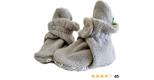 fleece baby booties