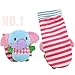 TOLOLO Baby Rattle Socks Foots Keep Warm Sock Soft Toy - Elephant and Monkey