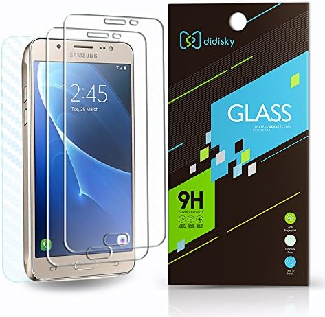 Didisky Tempered Glass Screen Protector for Samsung Galaxy J5 2016, [3 Pieces] Anti Scratch, 9H Hardness, No Bubbles, High Definition, Easy To Apply, Case Friendly