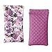 Price comparison product image Saferin Women Men Eyeglass Case Sunglasses Bag Case Women Case Glasses Pouch Holder with Cleaning Cloth Glasses(Purple Butterflies+Purple)