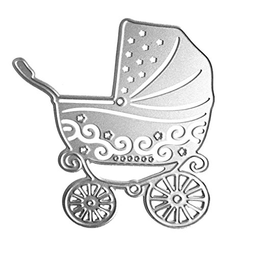 Souarts Metal Kinderwagen Schneiden Schablone für DIY Scrapbooking Album Handwerk 1 St