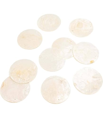 Dischi Di Conchiglia Capiz Per Gioielli Fai Da Te – Vintageparts: 20 Pezzi Da 20 Mm In Madreperla Naturale, Unisex, Stile Boho