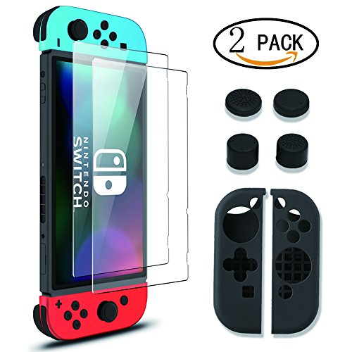 Preisvergleich Produktbild [2 Stück] Wellead Nintendo Switch Panzerglas Folie,[Japanisches Asahi Hartglas] Schutzfolie Displayschutz Glas Klar für Nintendo Switch