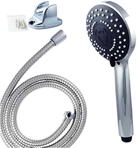 PinkSocks Shower Head Set Universal Multi Function Chrome Anti-Limescale Bath With 2m Hose