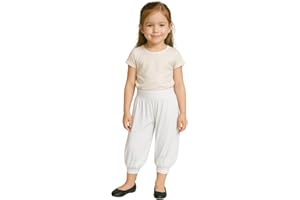 STAR FASHION Kids Harem Loose Casual Baggy Sports Dancing Pants Girls Harem Children Trouser with Leg Cuffs Elasticated Waist UK 5 Years to 13 Years
