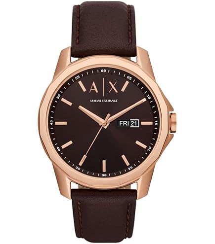 ブラウン armando様 Buy Armani Exchange Leather Outerbanks Analog Blue Dial Men Watch