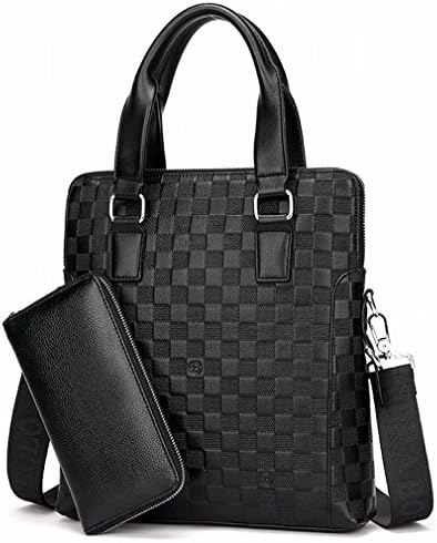 Q Billetera Men Business Handbag Men Shoulder Bag Briefcase Computer Bag Casual Zipple Bag,B