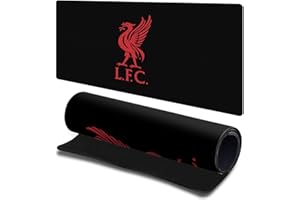 Head Case Designs Officially Licensed Liverpool Football Club Liverbird Black Graphics Gaming Office Desk PC Keyboard Mouse Mat Pad 23.62 x 11.81 x 0.12 inches (600 x 300 mm) - L