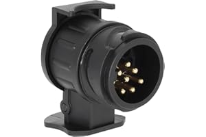 KeYou Adapter anhänger 7 auf 13 polig, Adapter anhänger 13 auf 7，Wasserdichter Anhänger Adapter, für Auto Anhänger Stecker Anhänger Caravan Elektro Adapter Anhängerkupplung
