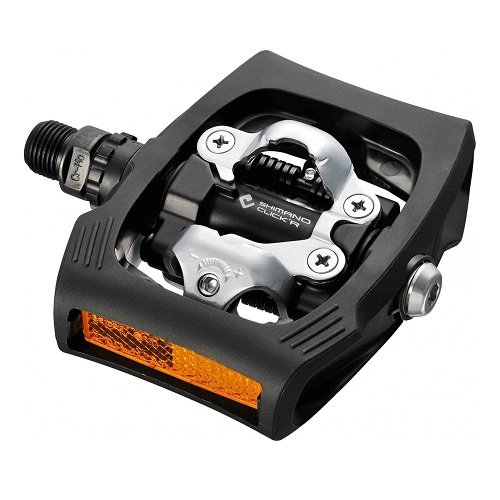 SHIMANO Pedales PDT400LR - Pedales T400 Negro C/r Click R