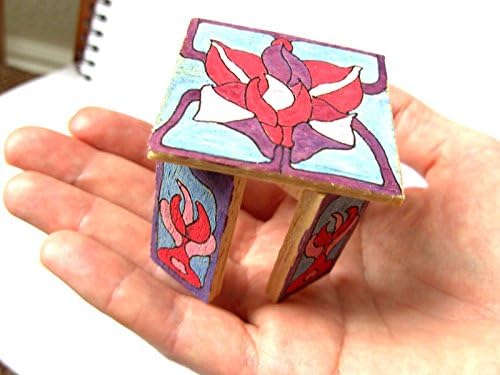 OOAK 1/12th Dolls House Miniature Art Nouveau Coffee Table - Pilkington Tile Design