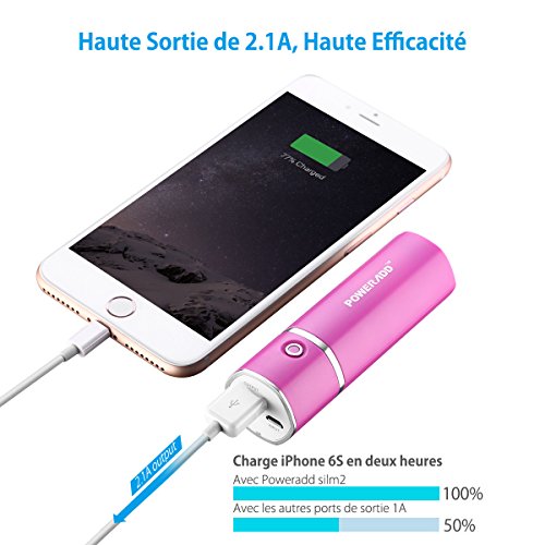 POWERADD Slim2 5000mAh Chargeur Portable Batterie de Secours Externe pour t l phone potable Apple Adapteurs Non Inclus pour iphone 7 7 plus ipad samsung S7 et D autres Appareils Charg s Via USB 5V-Rose Rouge reviews POWERADD Slim2 5000mAh Chargeur Portable Batterie de Secours Externe pour t l phone potable Apple Adapteurs Non Inclus pour iphone 7 7 plus ipad samsung S7 et D autres Appareils Charg s Via USB 5V-Rose Rouge