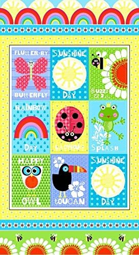 Sunshine Rainbow Quilting Panel - Fabric Panel - STU39 - by Studio E - 100% Cotton (Sunshine Rainbow Quilting Panel STU39)