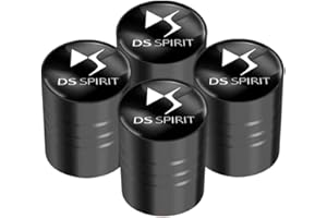 AxleZx Lot de 4 Voiture Bouchons Valve Pneu, pour DS SPIRIT DS3 DS4 DS4S DS5 5LS DS6 DS7 DS9 WILD RUBIS E Tense Caoutchouc Bouchon avec Joint Couvercles Pneu Décoration Accessoires