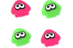 TIKOdirect Cute Thumb Grip Caps Compatible with Nintendo Switch Joy-con/OLED/Switch Lite, Kawaii Joystick Cap Grip 4PCS Soft Silicone Protective Ergonomic Button Cover, Octopus Pink