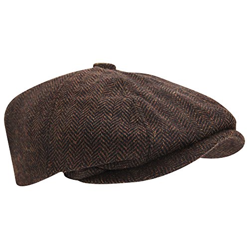 Textiles Universels Casquette Plate - Homme (59cm) (Marron)