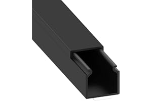 Cablecoach Coach Passe-câbles 15 x 15 mm Noir avec Ruban adhésif en Mousse