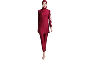 ABEUTY Muslim Swimming Costume Women Full Suit Plus Size Burkini Islamic Modest Print