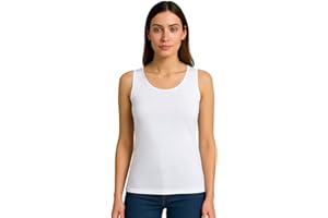 INTIMITALY Liabel - Set 2 Maglie Termiche da Donna, Cotone Puro 100%, Mezze Corte o Spalla Larga, Bordo Raso, Trattamento Termico, Felpatura Soffice Bianche e Nere