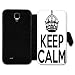 Produktbild Handy Tasche Flip Book Etui Hülle Case Schutzhülle Keep Calm Auswahl Nr1 (Design 10) für Samsung GT-i9190 Galaxy S4 Mini