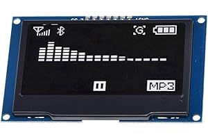 Hailege 2.42 "SSD1309 128x64 OLED Display Modulo display LCD OLED da 2.42 pollici a 7 pin (SPI bianco)