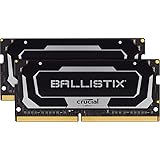 Crucial Ballistix BL2K8G26C16S4B 2666 MHz, DDR4, DRAM, Laptop Gaming Memory Kit, 16GB (8GB x2), CL16, Black
