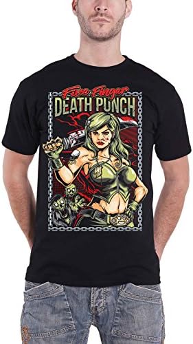 Five Finger Death PunchT Shirt Assassin Band Logo Official Mens Black XL