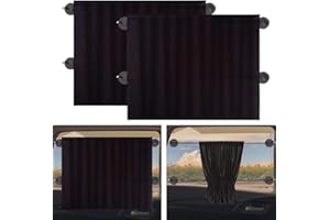 DANNEEFORSU7 Car Window Shade, Set of 2 Removable Hot Car Window Shade, Baby Sun Shades with UV Protection for Kids, Car Seat Sunshade Curtains, fits Most Vehicles, Essential Travel Car Accessories