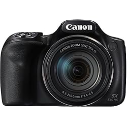 Canon PowerShot SX540 HS - Cámara Digital de 20.3 MP (Pantalla de 3”, Zoom óptico de 50x, NFC, WiFi), Negro