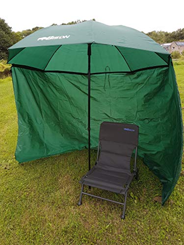 Bison 1.8 m Top Inclinaison Parapluie Abri avec Fermeture Éclair sur Les côtés