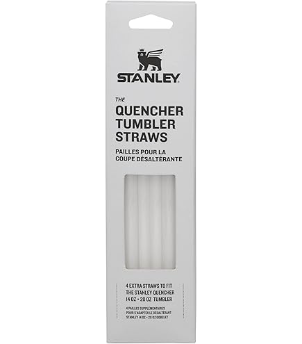 HALM Cannucce Di Vetro Per Stanley Quencher - Set Da 6, Prodotto In Germania, Lavabili In Lavastoviglie, Senza BPA (Rosa)