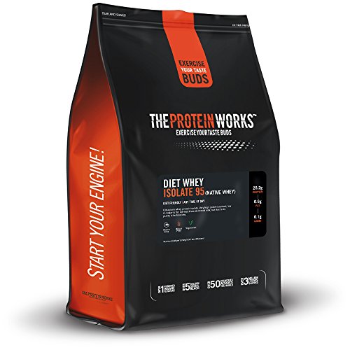 The Protein Works - Diet Whey Isolate 95 - Protéine de Sèche Native - Avec Shaker et Cuillère Gratuits - Chocolat Onctueux, 2kg