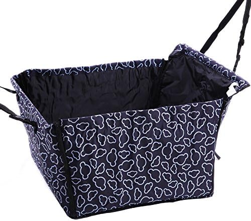 Car Seat Dog 60x50x35 cm Cat Pet Seat Car Protection Basket for Rear Seat Transport Bag Cover Strap Adjustable Waterproof Safe Transport for Cat Dog