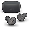 Jabra Elite 3 Bluetooth Truly Wireless In Ear Earbuds with Mic Noise Isolating with 4 Built-in for Clear Calls, Rich Bass, Customizable Sound, Mono Mode - Dark Grey