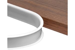 NUTKIT 4m*16mm Bordatura Autoadesiva per Mobili Forma di U, Protezioni per Bordi, Super-soft Proofing e la Sicurezza per il Bambino, per Fai-da-te, Armadi, Mobili, Bordi Piani di Lavoro Angoli -Bianca