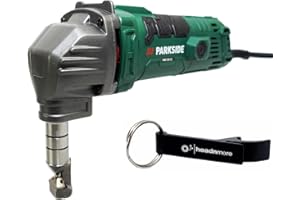 HEADNMORE® Bundle - 1x PARKSIDE® Knabber/Nibbler/Blechknabber PMK 550 C2, 550 W + 1x HEADNMORE® Schlüsselanhänger