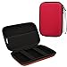 Price comparison product image MoKo 5-Inch GPS Carrying Case, Portable Hard Shell Protective Pouch Storage Bag for Car GPS Navigator Garmin / Tomtom / Magellan with 5" Display - Red