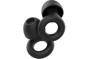 Waymaytecy Wiederverwendbarer Ohrstöpsel zur Lärm-Reduktion, Weicher Ohrstöpsel zum Schlafen, Silikon Gehörschutz, Geeignet für Reisen, Arbeit, Schlaf, Zug, Flugzeug, Office(Schwarz)