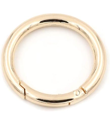 PH PandaHall 16PCS Joints Toriques à Ressort 4 Tailles Crochet à Mousqueton Rond Boucle De Porte-clés à Ressort De Déclenchement Pour Colliers Sacs Sacs à Main Porte-clés, Platine