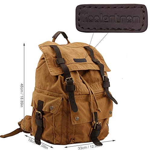Koolertron - Multi-Function Sac dos sac de voyage sac de randonn e en toile vintage militaire Unisexe - id al pour Sony Canon Nikon Olympus DSLR ipad 2 ipad 3 mini ipad Google NEXUS 10 Koolertron - Multi-Function Sac dos sac de voyage sac de randonn e en toile vintage militaire Unisexe - id al pour Sony Canon Nikon Olympus DSLR ipad 2 ipad 3 mini ipad Google NEXUS 10