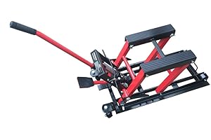 AOHUADA Cric de moto 680 kg - Pont élévateur de moto - Support de moteur - Support de montage - Pont élévateur hydraulique pour quad ATV