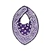 Pippi Set of 3 Triangular Neckerchiefs for Babies - Paisley Pink, Pink and Purple