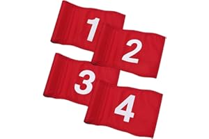 CORHAD 4Pcs Golf Flags Wear-resistant Targeting Flags for Putting Practice Portable Outdoor Course Golf Training and Backyard Use